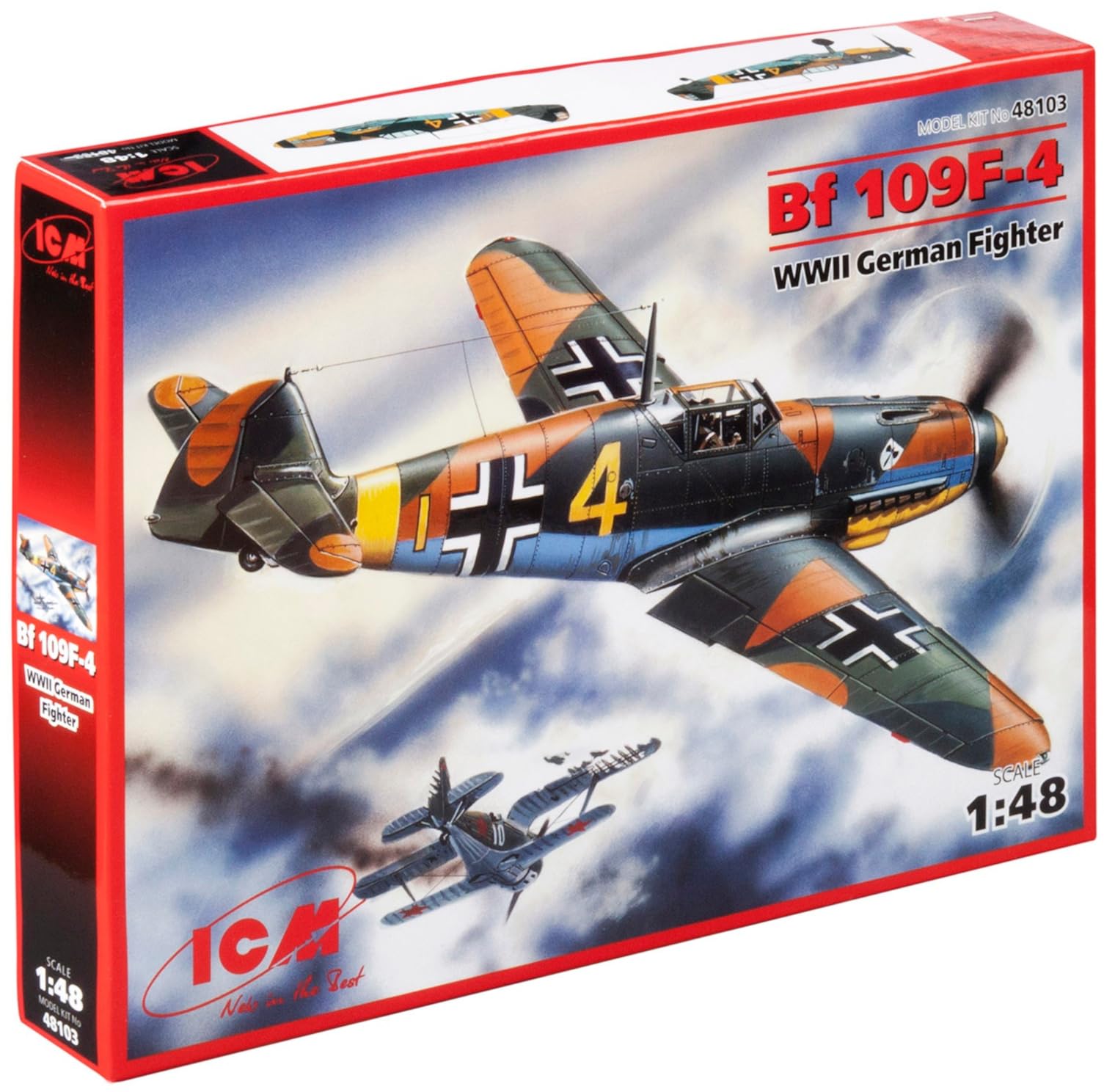 Amazon | ICM 1/48 メッサーシュミット Bf109F-4 プラモデル 48103